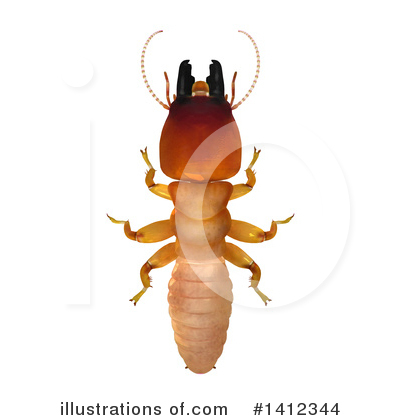 Royalty-Free (RF) Termite Clipart Illustration by Leo Blanchette - Stock Sample #1412344