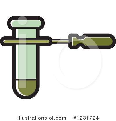 Test Tube Clipart #1231724 by Lal Perera