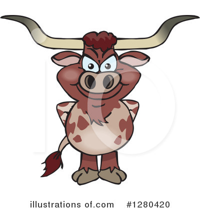 Cow Clipart #1280420 by Dennis Holmes Designs