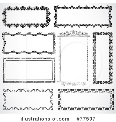 Royalty-Free (RF) Text Box Clipart Illustration by BestVector - Stock Sample #77597