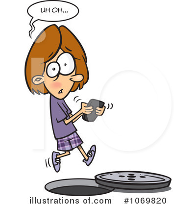 Texting Clipart #1069820 by toonaday