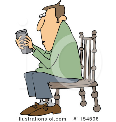 Royalty-Free (RF) Texting Clipart Illustration by djart - Stock Sample #1154596