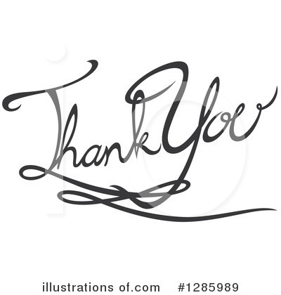 Royalty-Free (RF) Thank You Clipart Illustration by Cherie Reve - Stock Sample #1285989