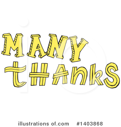 Royalty-Free (RF) Thank You Clipart Illustration by Cherie Reve - Stock Sample #1403868