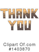 Thank You Clipart #1403870 by Cherie Reve