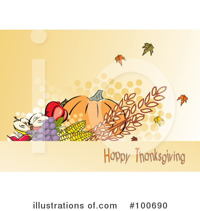 Royalty-Free (RF) Thanksgiving Clipart Illustration by MilsiArt - Stock Sample #100690