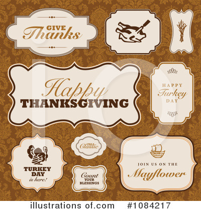 Royalty-Free (RF) Thanksgiving Clipart Illustration by BestVector - Stock Sample #1084217