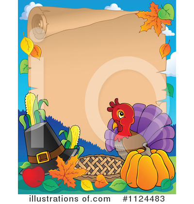 Royalty-Free (RF) Thanksgiving Clipart Illustration by visekart - Stock Sample #1124483
