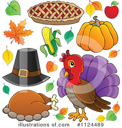 Thanksgiving Turkey Clipart #1124489 by visekart