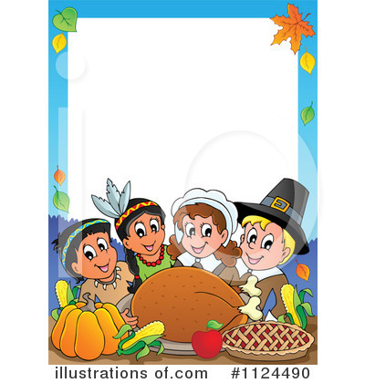 Royalty-Free (RF) Thanksgiving Clipart Illustration by visekart - Stock Sample #1124490