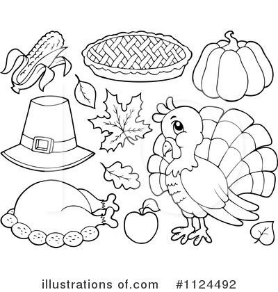 Thanksgiving Turkey Clipart #1124492 by visekart