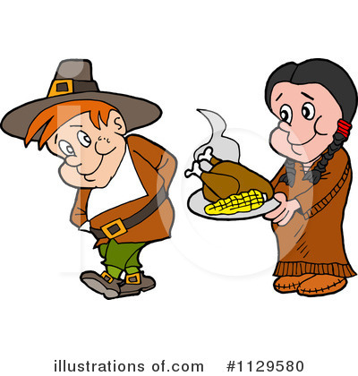 Thanksgiving Clipart #1129580 by LaffToon