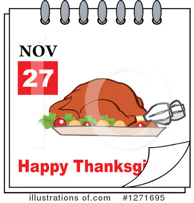 Royalty-Free (RF) Thanksgiving Clipart Illustration by Hit Toon - Stock Sample #1271695