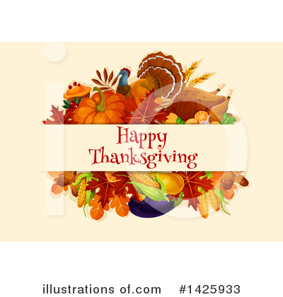 Roasted Turkey Clipart #1425933 by Vector Tradition SM
