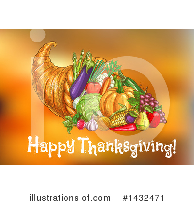 Royalty-Free (RF) Thanksgiving Clipart Illustration by Vector Tradition SM - Stock Sample #1432471