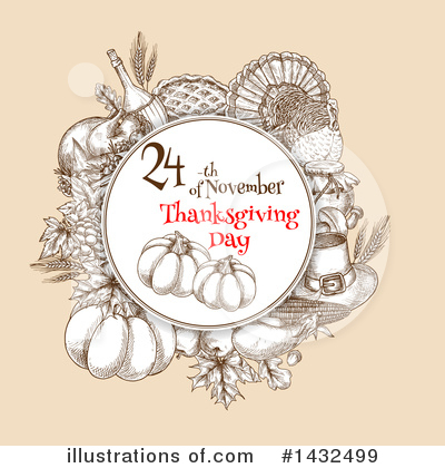 Royalty-Free (RF) Thanksgiving Clipart Illustration by Vector Tradition SM - Stock Sample #1432499