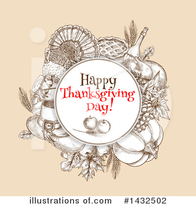 Royalty-Free (RF) Thanksgiving Clipart Illustration by Vector Tradition SM - Stock Sample #1432502