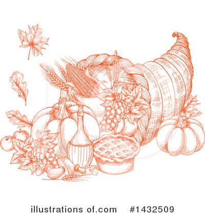 Royalty-Free (RF) Thanksgiving Clipart Illustration by Vector Tradition SM - Stock Sample #1432509