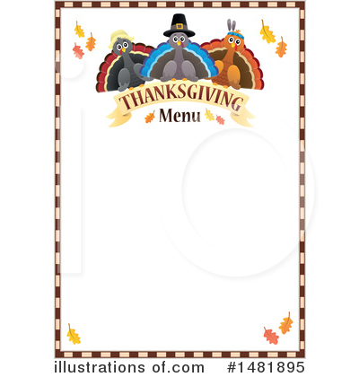 Thanksgiving Turkey Clipart #1481895 by visekart
