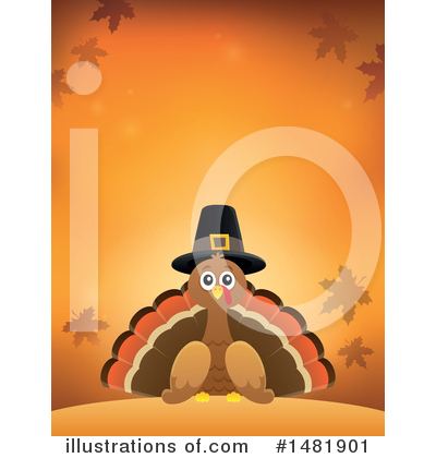 Thanksgiving Turkey Clipart #1481901 by visekart