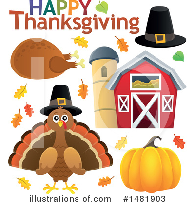 Royalty-Free (RF) Thanksgiving Clipart Illustration by visekart - Stock Sample #1481903