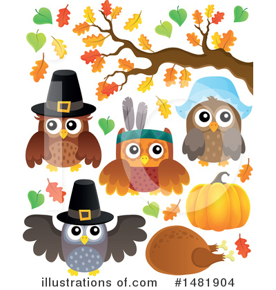 Royalty-Free (RF) Thanksgiving Clipart Illustration by visekart - Stock Sample #1481904