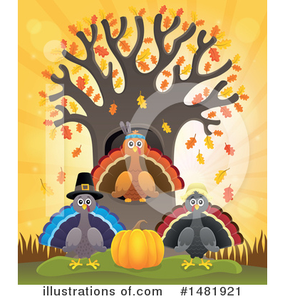 Royalty-Free (RF) Thanksgiving Clipart Illustration by visekart - Stock Sample #1481921