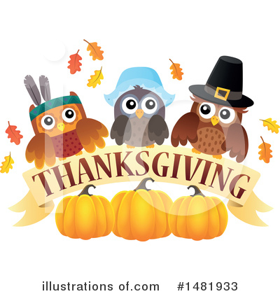 Royalty-Free (RF) Thanksgiving Clipart Illustration by visekart - Stock Sample #1481933