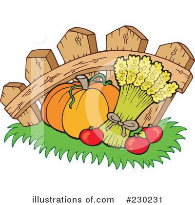 Royalty-Free (RF) Thanksgiving Clipart Illustration by visekart - Stock Sample #230231