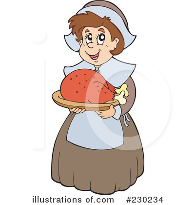 Royalty-Free (RF) Thanksgiving Clipart Illustration by visekart - Stock Sample #230234