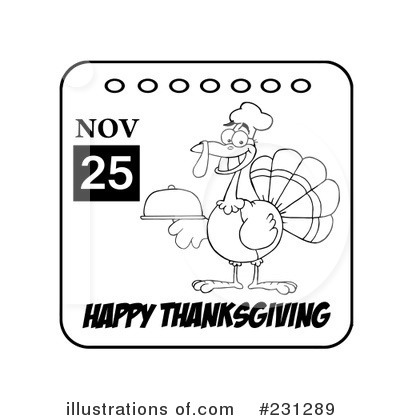 Royalty-Free (RF) Thanksgiving Clipart Illustration by Hit Toon - Stock Sample #231289
