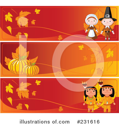 Royalty-Free (RF) Thanksgiving Clipart Illustration by Pushkin - Stock Sample #231616