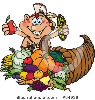 Cornucopia Clipart #64939 by Dennis Holmes Designs