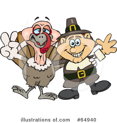 Royalty-Free (RF) Thanksgiving Clipart Illustration by Dennis Holmes Designs - Stock Sample #64940