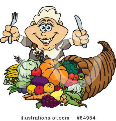 Royalty-Free (RF) Thanksgiving Clipart Illustration by Dennis Holmes Designs - Stock Sample #64954
