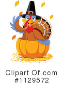 Thanksgiving Turkey Clipart #1129572 by Pushkin