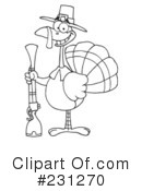 Thanksgiving Turkey Clipart #231270 by Hit Toon