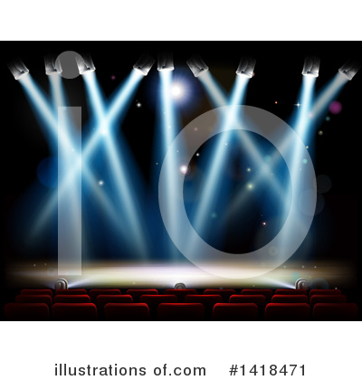 Stage Clipart #1418471 by AtStockIllustration