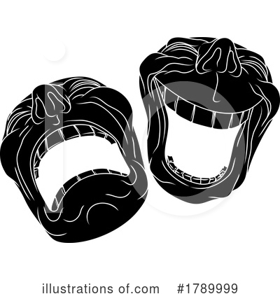 Theater Mask Clipart #1789999 by AtStockIllustration