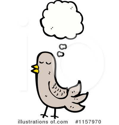 Royalty-Free (RF) Thinking Bird Clipart Illustration by lineartestpilot - Stock Sample #1157970