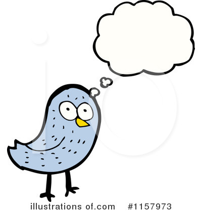 Royalty-Free (RF) Thinking Bird Clipart Illustration by lineartestpilot - Stock Sample #1157973