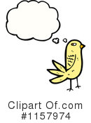 Thinking Bird Clipart #1157974 by lineartestpilot