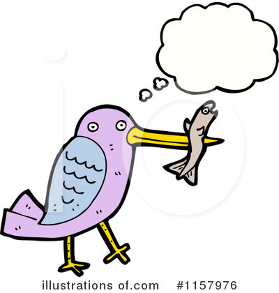 Royalty-Free (RF) Thinking Bird Clipart Illustration by lineartestpilot - Stock Sample #1157976