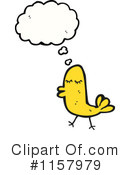 Thinking Bird Clipart #1157979 by lineartestpilot