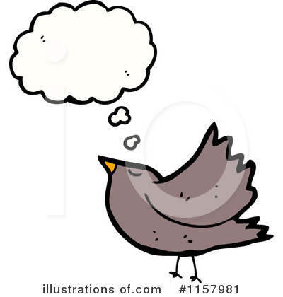 Royalty-Free (RF) Thinking Bird Clipart Illustration by lineartestpilot - Stock Sample #1157981