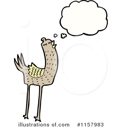 Royalty-Free (RF) Thinking Bird Clipart Illustration by lineartestpilot - Stock Sample #1157983