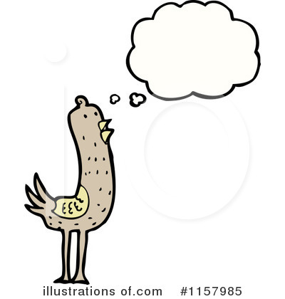 Royalty-Free (RF) Thinking Bird Clipart Illustration by lineartestpilot - Stock Sample #1157985