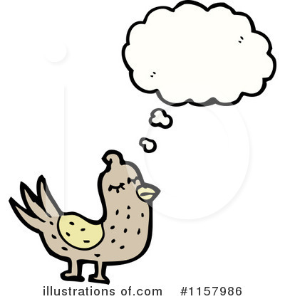 Royalty-Free (RF) Thinking Bird Clipart Illustration by lineartestpilot - Stock Sample #1157986