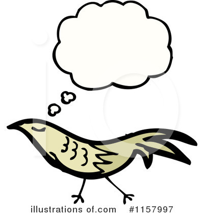 Royalty-Free (RF) Thinking Bird Clipart Illustration by lineartestpilot - Stock Sample #1157997