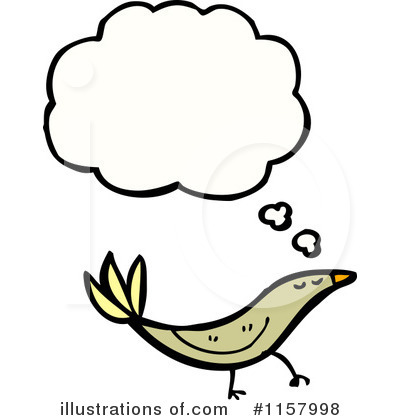 Royalty-Free (RF) Thinking Bird Clipart Illustration by lineartestpilot - Stock Sample #1157998
